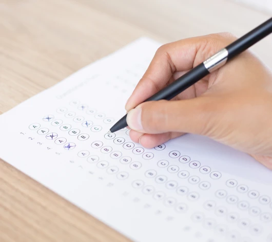 Students walking up school steps